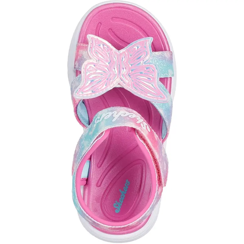 Skechers Pink S Lights - Jumpsters Sandal – Butterfly Brights 4