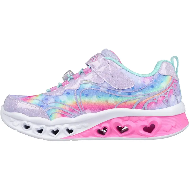 Skechers Purple Flutter Heart Lights Groovy Swirl 4