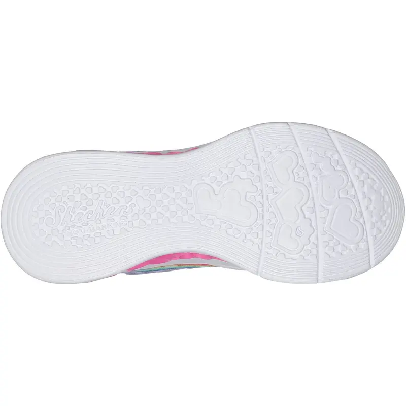 Skechers Purple Flutter Heart Lights Groovy Swirl 6