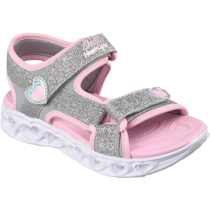 Skechers Silver Heart Lights Sandaler 1