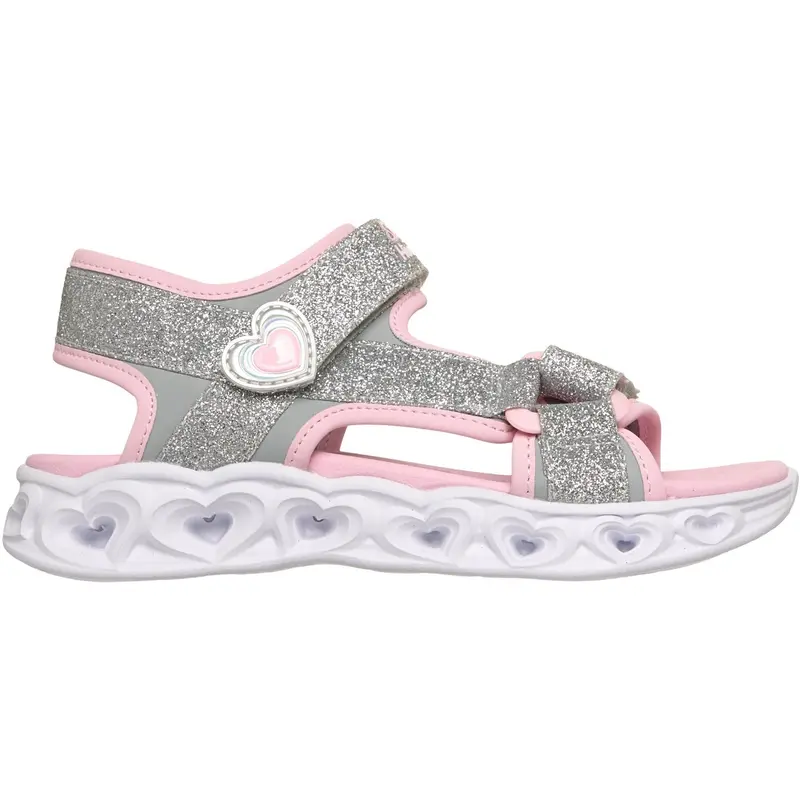 Skechers Silver Heart Lights Sandaler 2