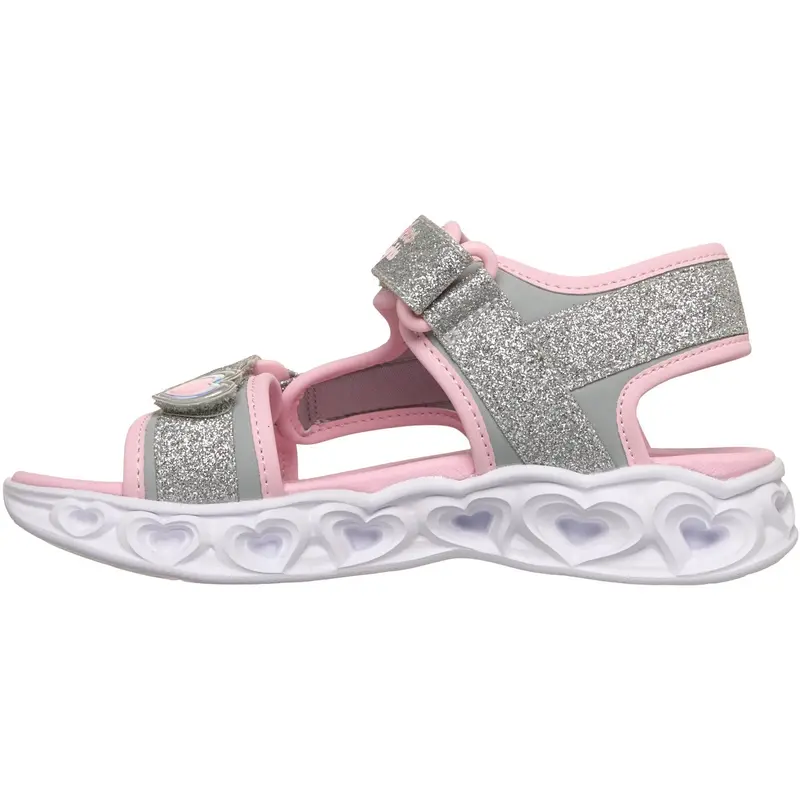 Skechers Silver Heart Lights Sandaler 3