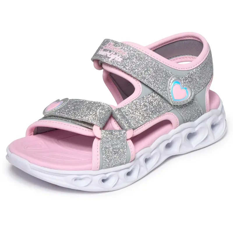 Skechers Silver Heart Lights Sandaler 4