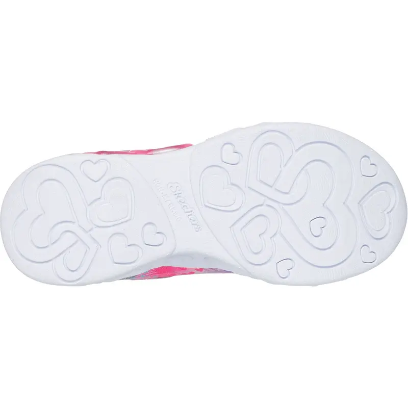 Skechers Silver Infinite Heart Lights - Heart Jewels 6