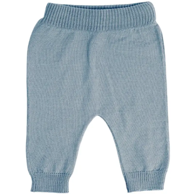 Smallstuff Blue Bukser Flat Strik Merino Uld 1