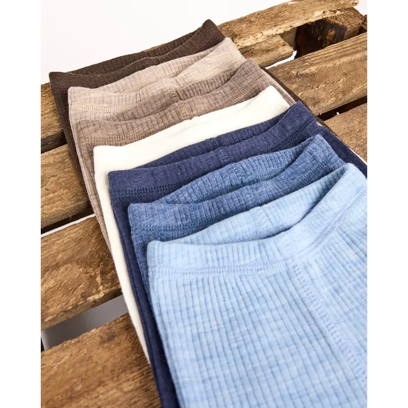 Smallstuff Light Blue Melange Leggings Drop Needle 3