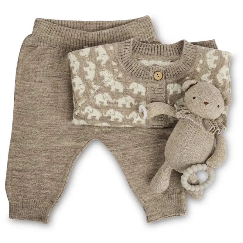 Smallstuff Nature Bukser Flat Strik Merino Uld 2