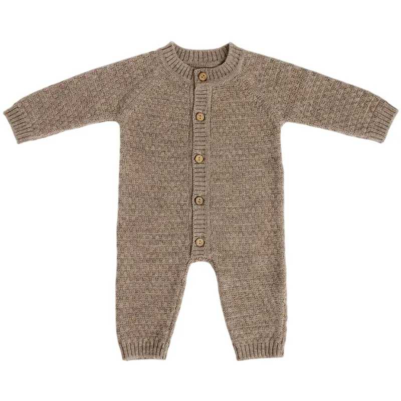 Smallstuff Nature Melange Buksedragt Square Strik Merino Uld 1