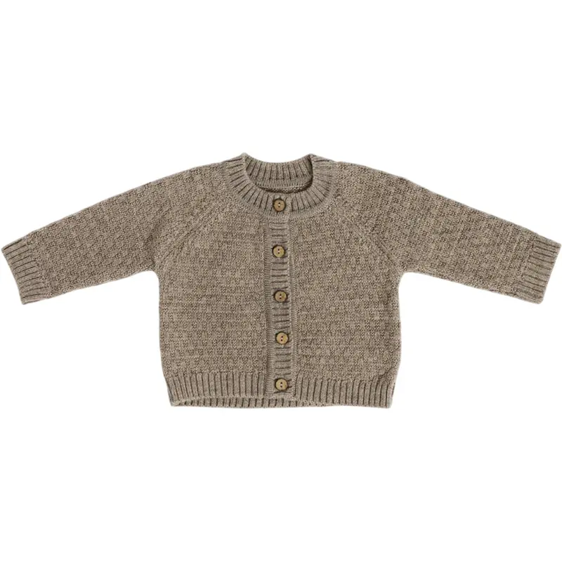 Smallstuff Nature Melange Cardigan Square Strik Merino Uld 1