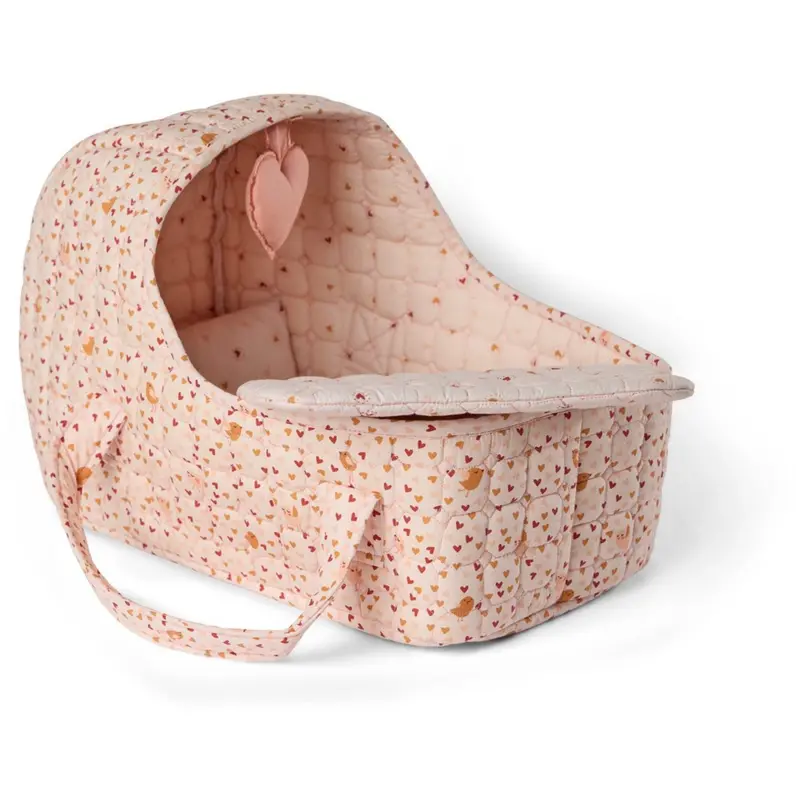 Smallstuff Soft Rose Hearts And Birds Dukkelift, Pude Og Dyne 1
