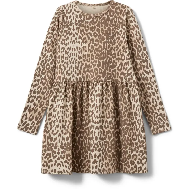 Sofie Schnoor Aop Beige Leopard Berrakb Kjole 1