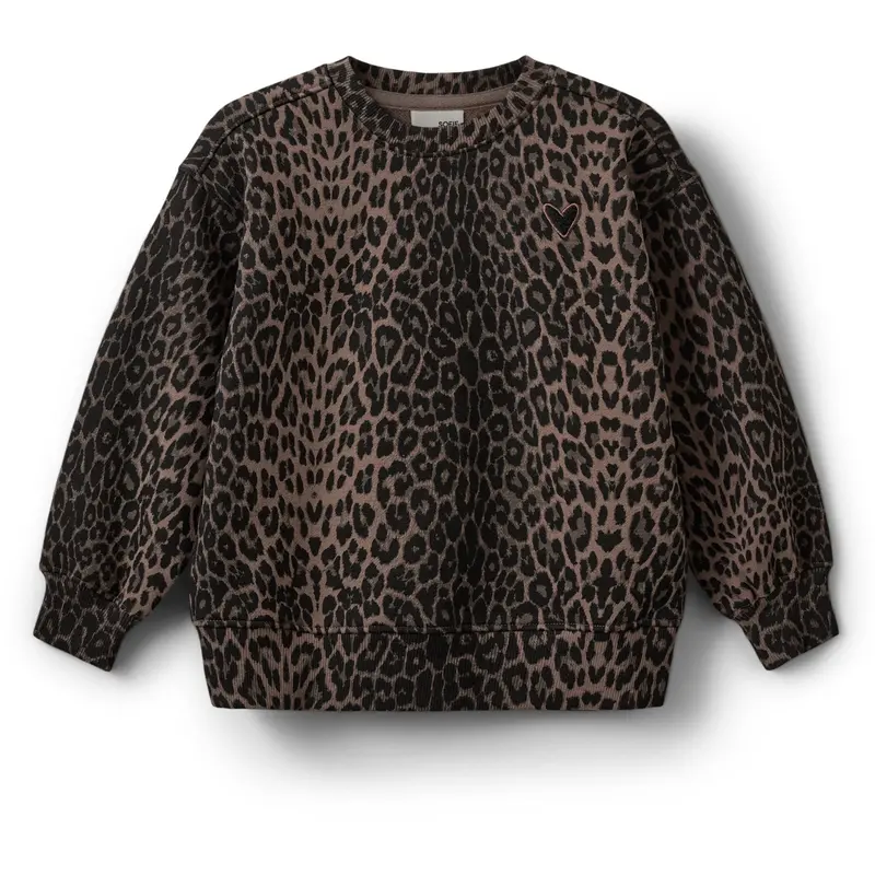 Sofie Schnoor Aop Leopard Elissk Kids Sweatshirt 1