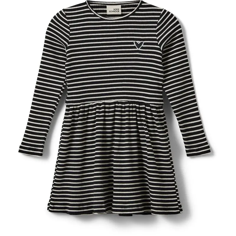 Sofie Schnoor Black Striped Berrask Kjole 1