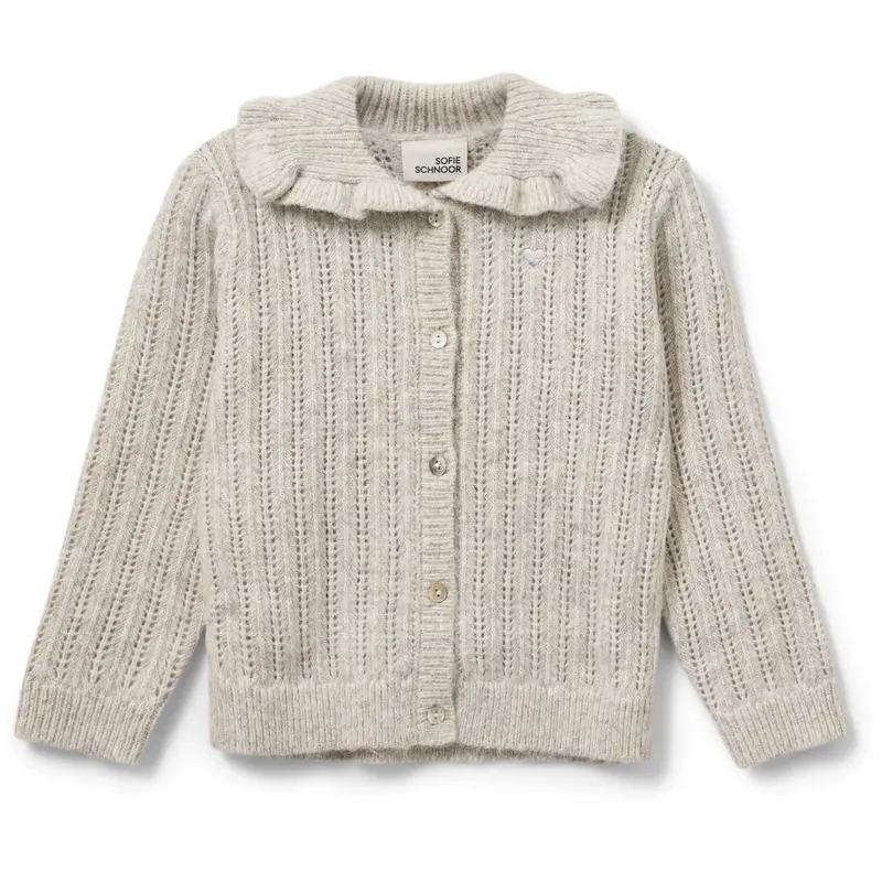 Sofie Schnoor Ecru Melange Hennysk Cardigan 1