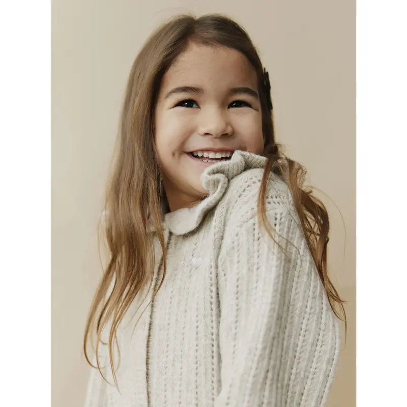 Sofie Schnoor Ecru Melange Hennysk Cardigan 2