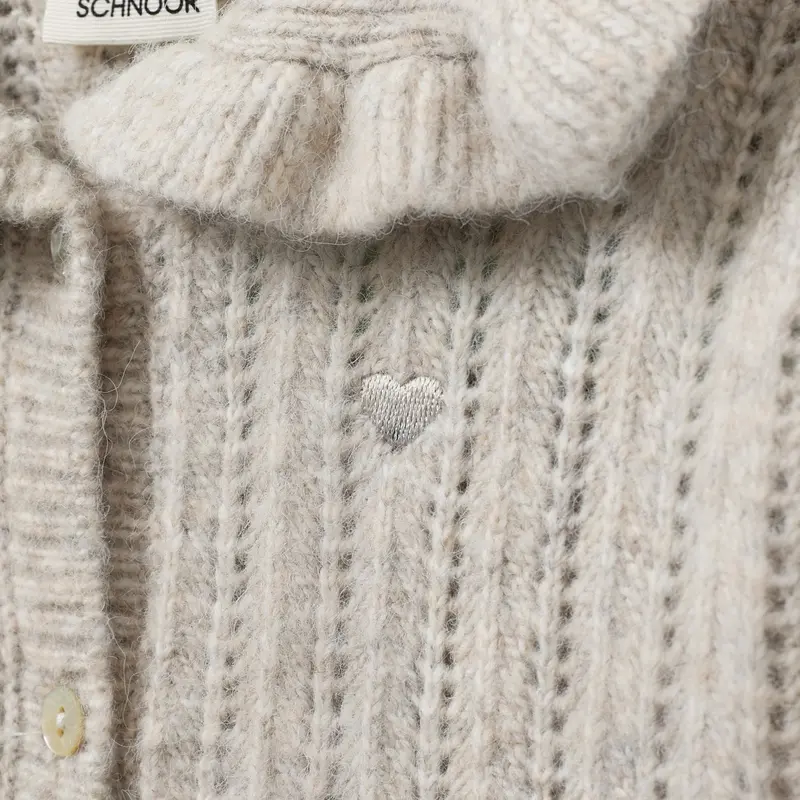 Sofie Schnoor Ecru Melange Hennysk Cardigan 5