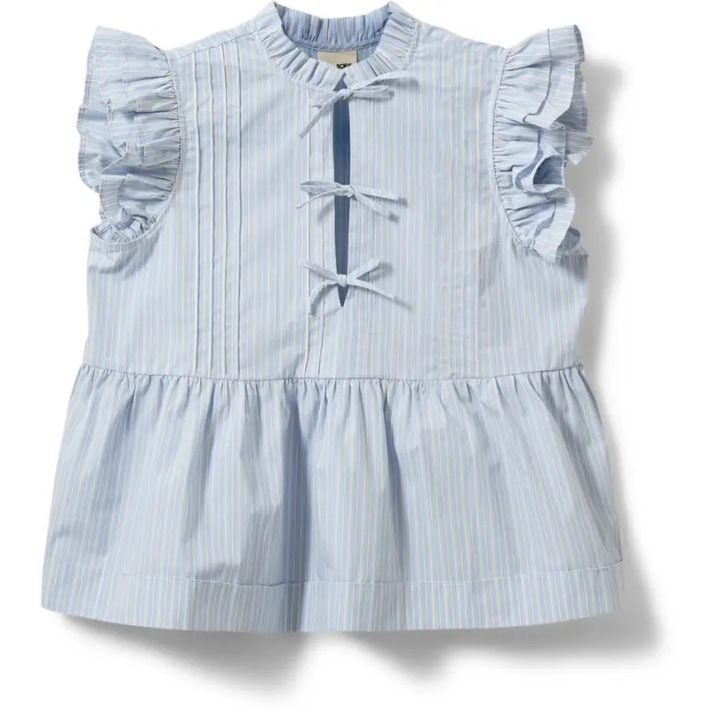 Sofie Schnoor Light Blue Striped Juliettesy Top 1
