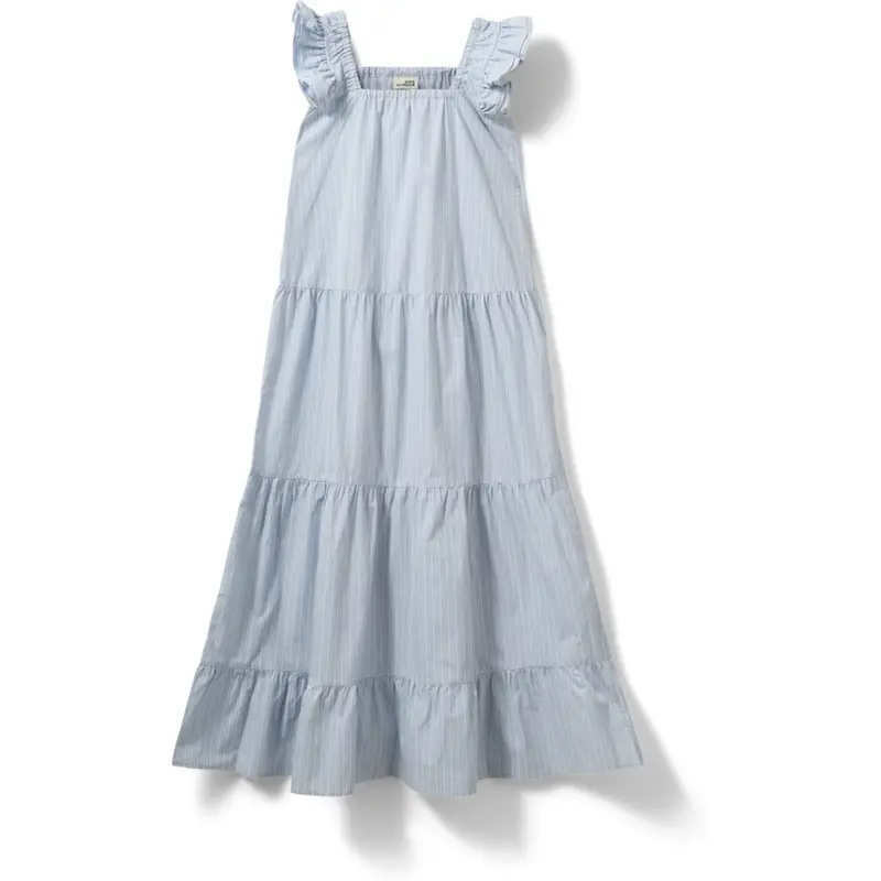 Sofie Schnoor Light Blue Striped Maurasy Kjole 1