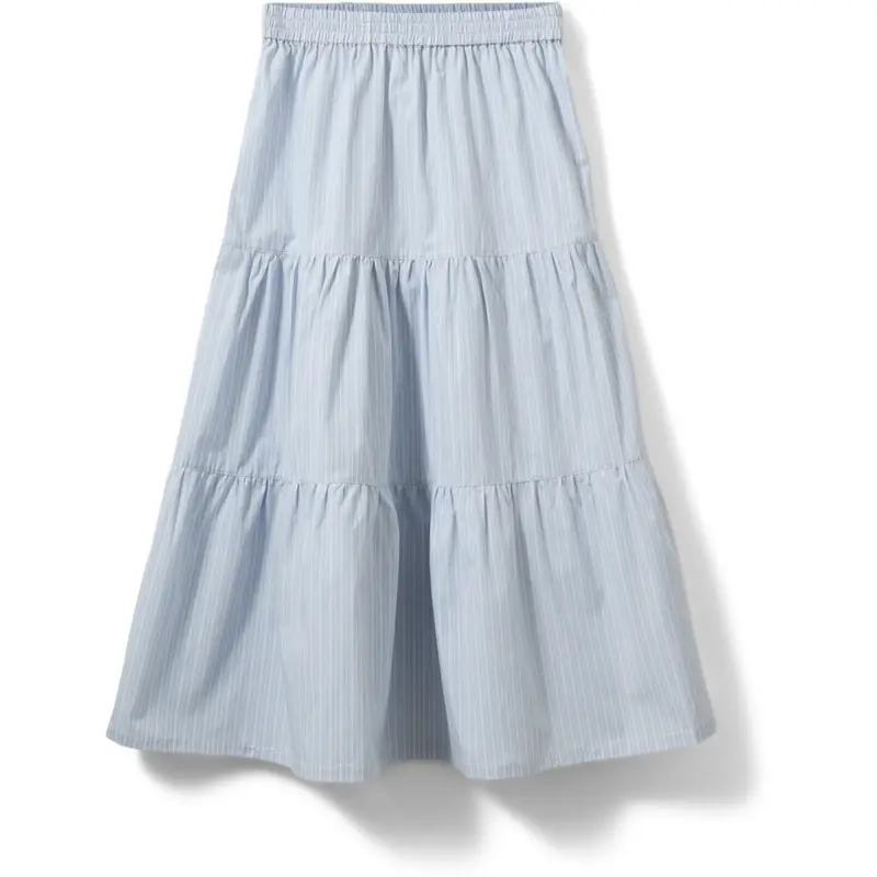 Sofie Schnoor Light Blue Striped Vivisy Nederdel 1