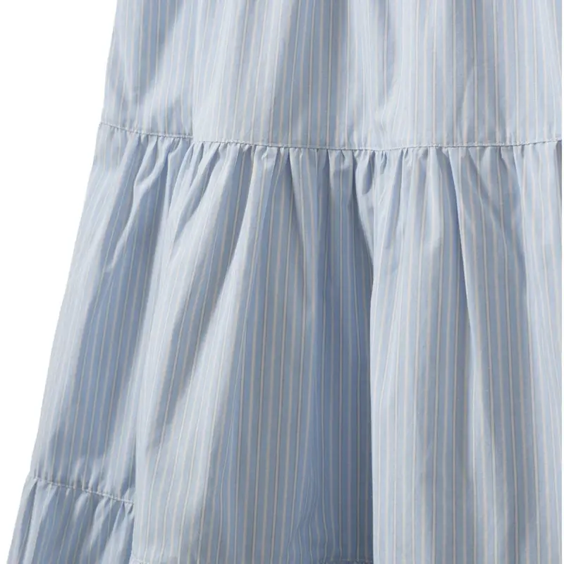 Sofie Schnoor Light Blue Striped Vivisy Nederdel 2