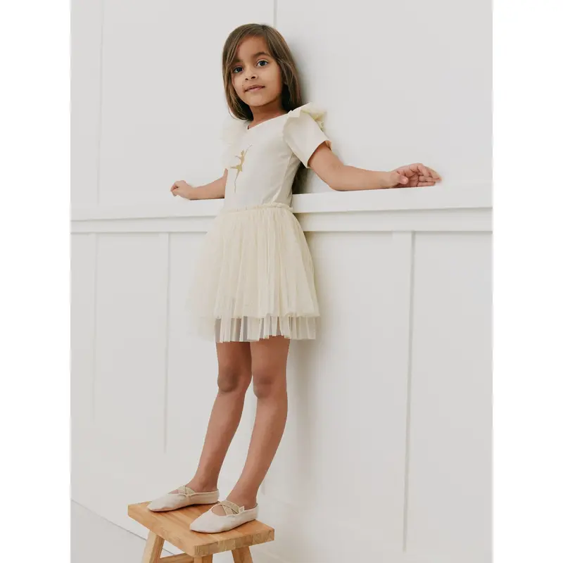 Sofie Schnoor X Luksusbaby Cream White Estelle Gymnastikdragt 2