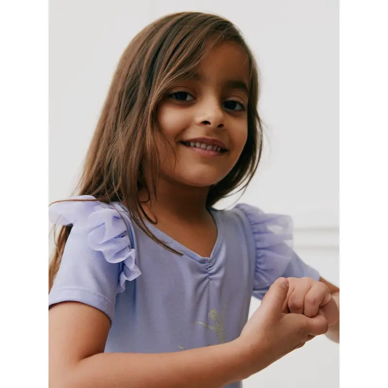 Sofie Schnoor X Luksusbaby Light Lavender Estelle Gymnastikdragt 3
