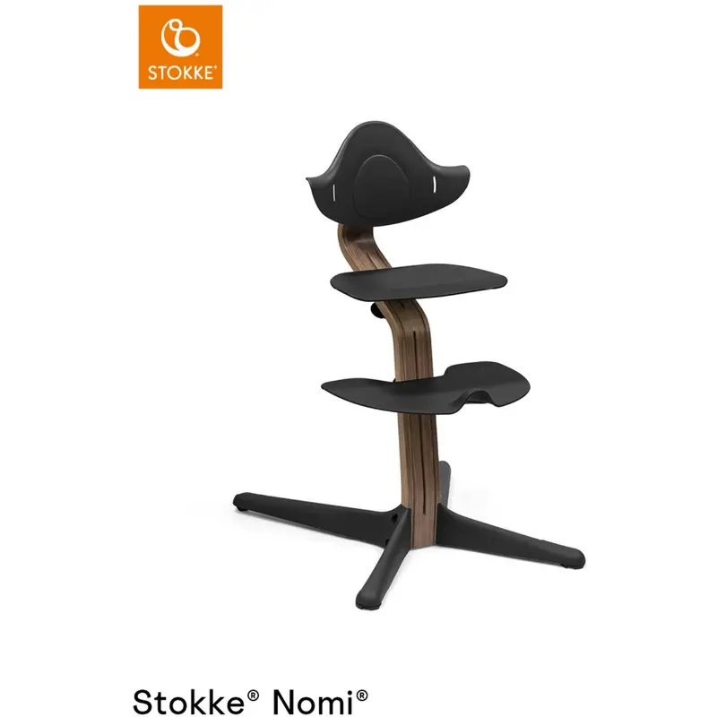 Stokke® Nomi® Stol Valnød Black 1