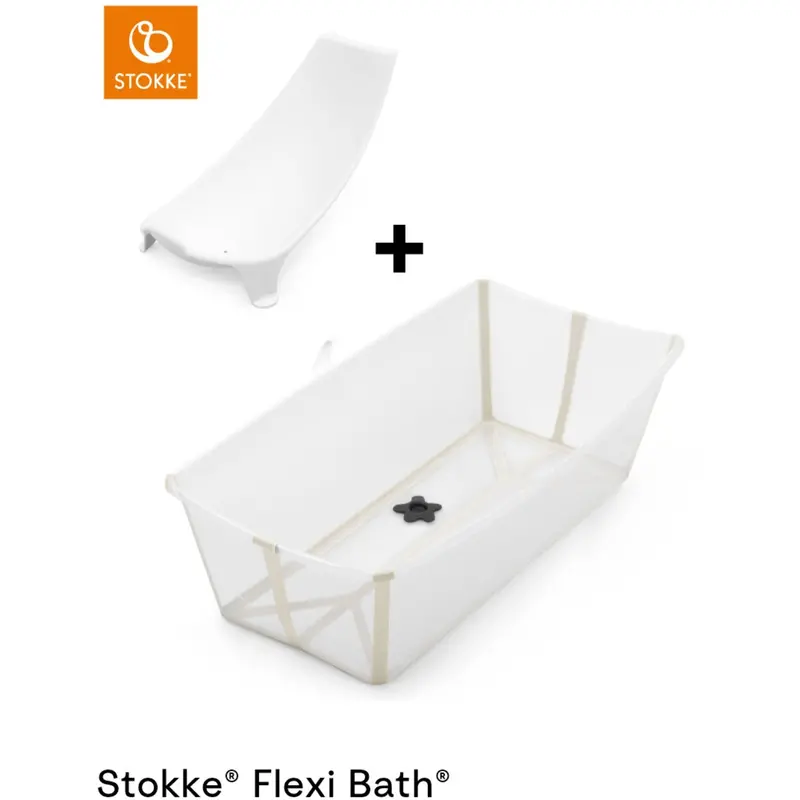 Stokke® Sandy Beige Flexi Bath® X-Large + Newborn Sæt Bundle 1