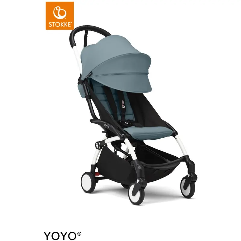 Stokke® Yoyo³ Klapvogn Hvid/Aqua 2