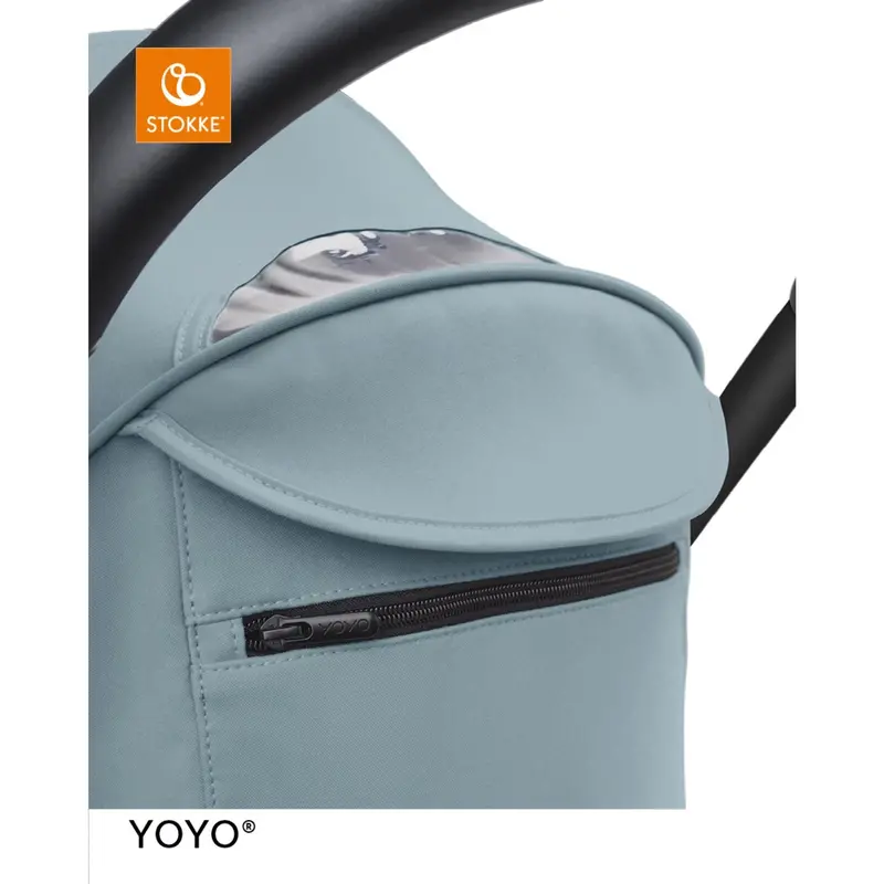 Stokke® Yoyo³ Klapvogn Sort/Aqua 2