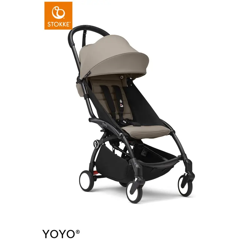 Stokke® Yoyo³ Klapvogn Sort/Taupe 1