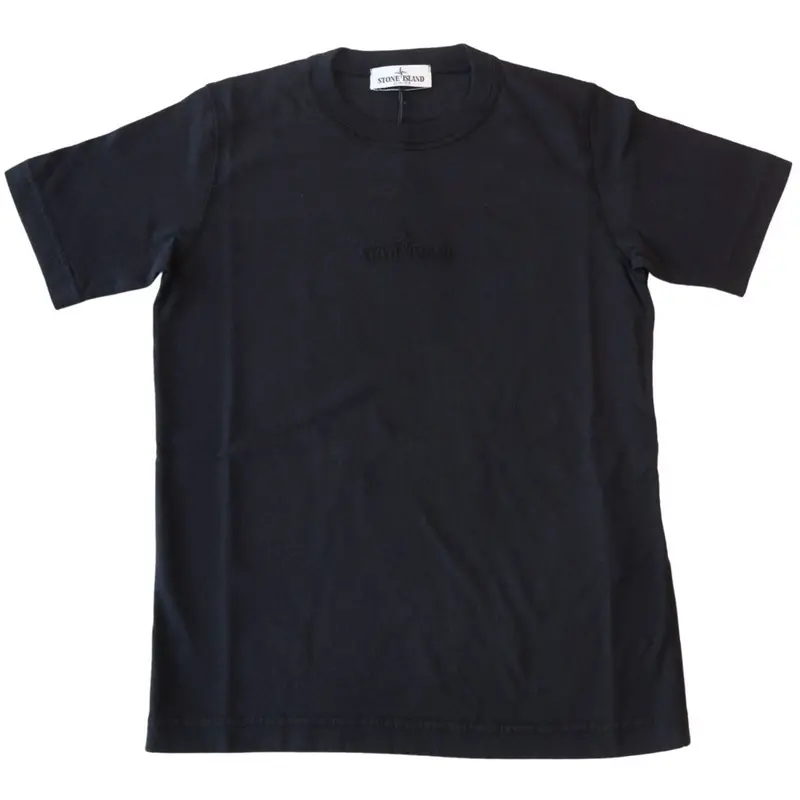 Stone Island Black Ss T-Shirt 1