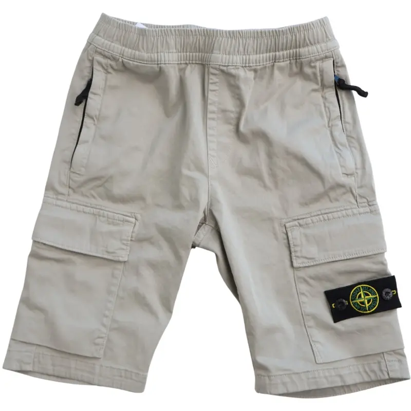 Stone Island Pearl Grey Shorts 1