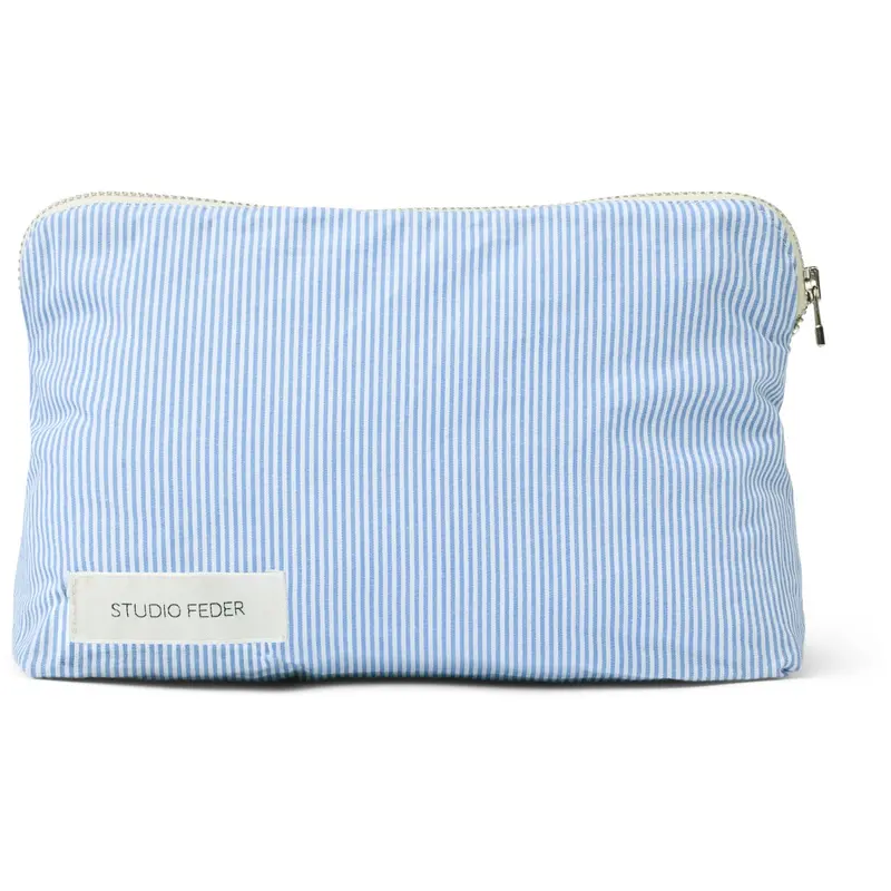 Studio Feder Milk Stripe Celia Mini Toilettaske Bomuld 1