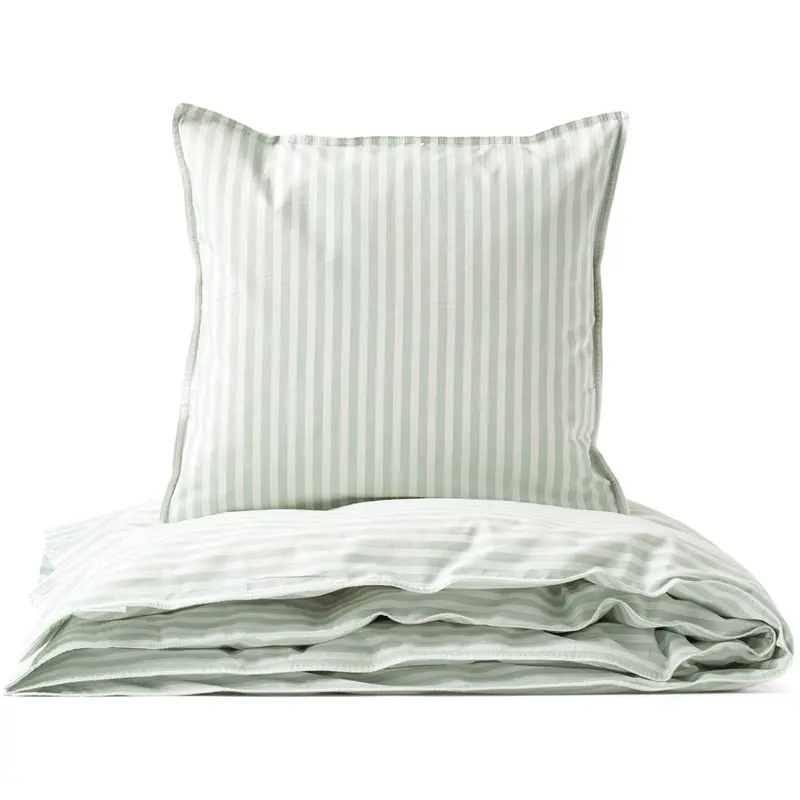 Studio Feder Soft Mint Stripe Sengetøj Percale 1