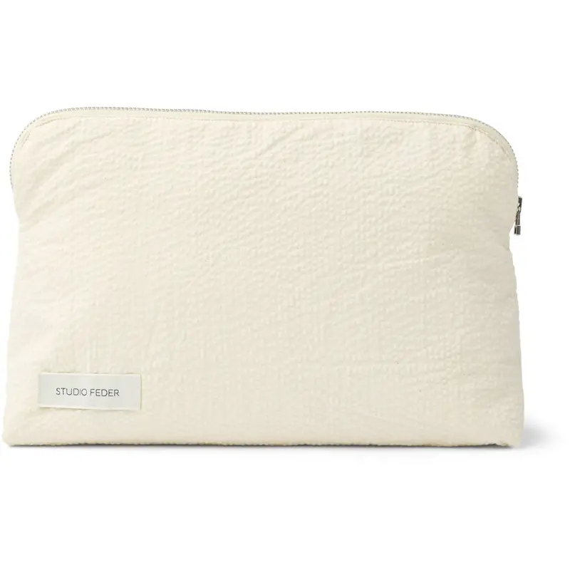 Studio Feder Undyed Celia Toilettaske Seersucker 1