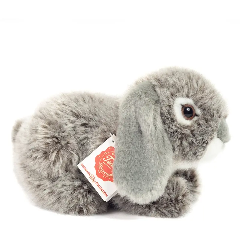 Teddy Hermann Liggende Kanin Grå 18 Cm 1