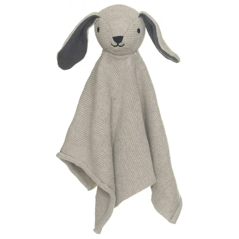 Teddykompaniet Grå Teddy Baby - Nusseklud Strikket, Hund, 28 Cm 1