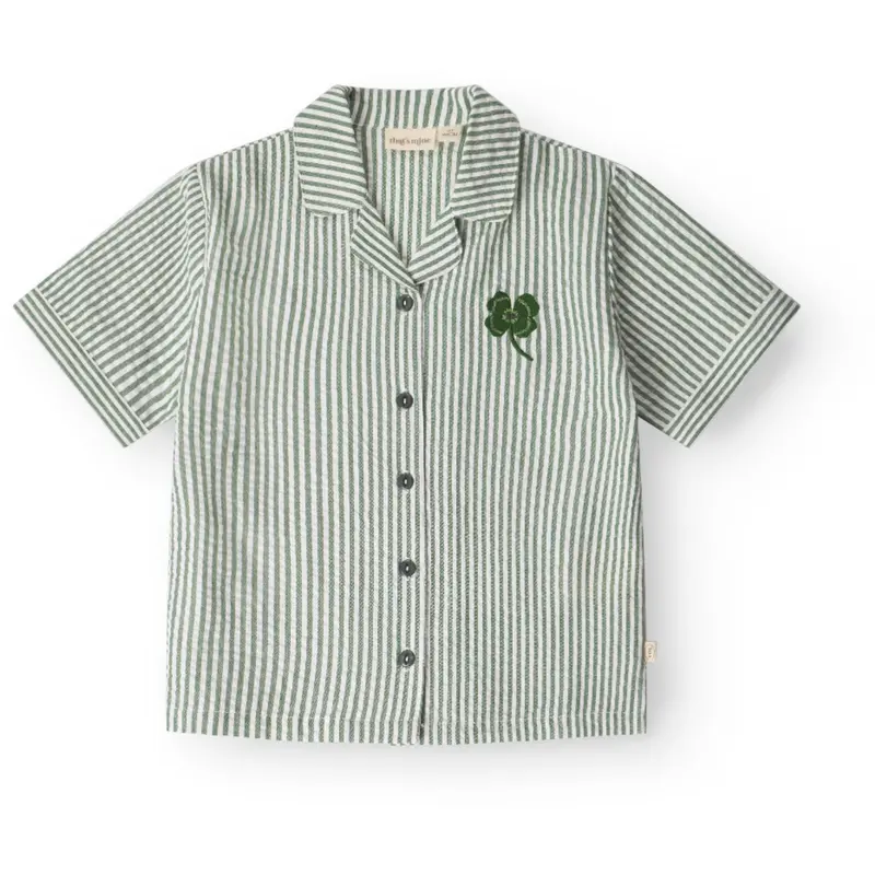 That's Mine Green Stripe Ino Skjorte 1