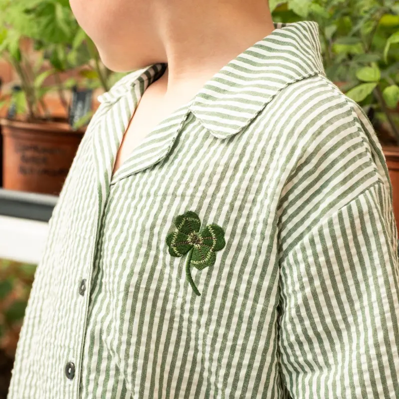 That's Mine Green Stripe Ino Skjorte 2