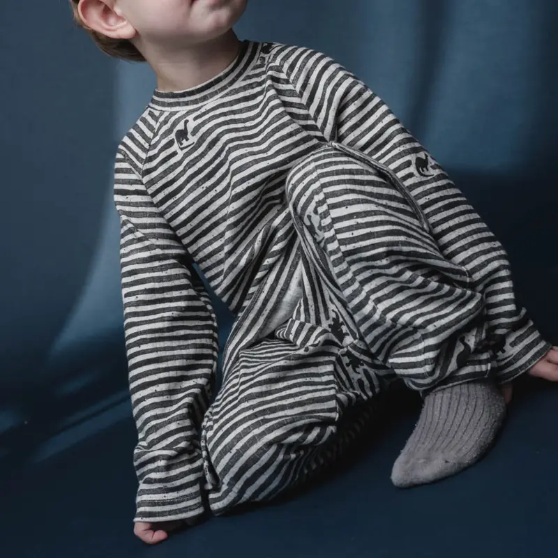 That's Mine Mono Dino Stripe Aksel Bluse 2