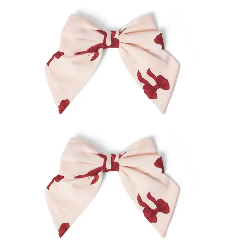 That's Mine Rouge Boucle Tori Hair Sløjfe Clips - 2 Pak 1