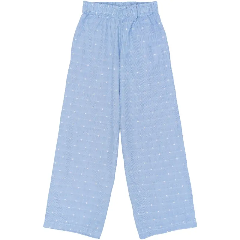 The New Forever Blue Striped Tntheresa Wide Bukser 1