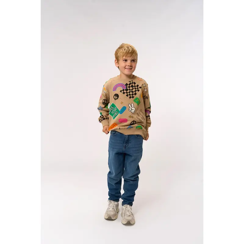 The New Humus Aop Peter Oversize Sweatshirt 2