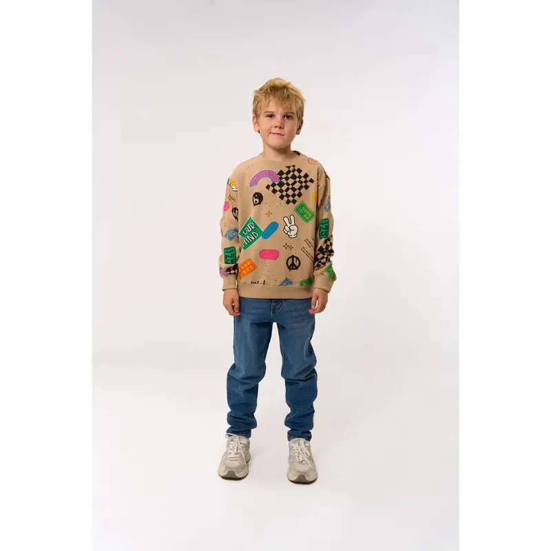 The New Humus Aop Peter Oversize Sweatshirt 3