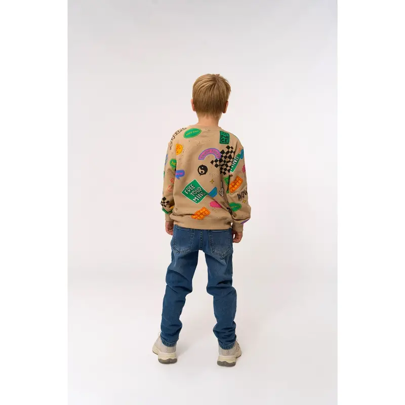 The New Humus Aop Peter Oversize Sweatshirt 4