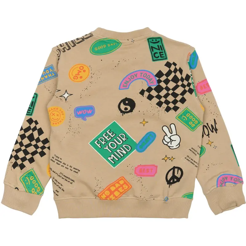 The New Humus Aop Peter Oversize Sweatshirt 6