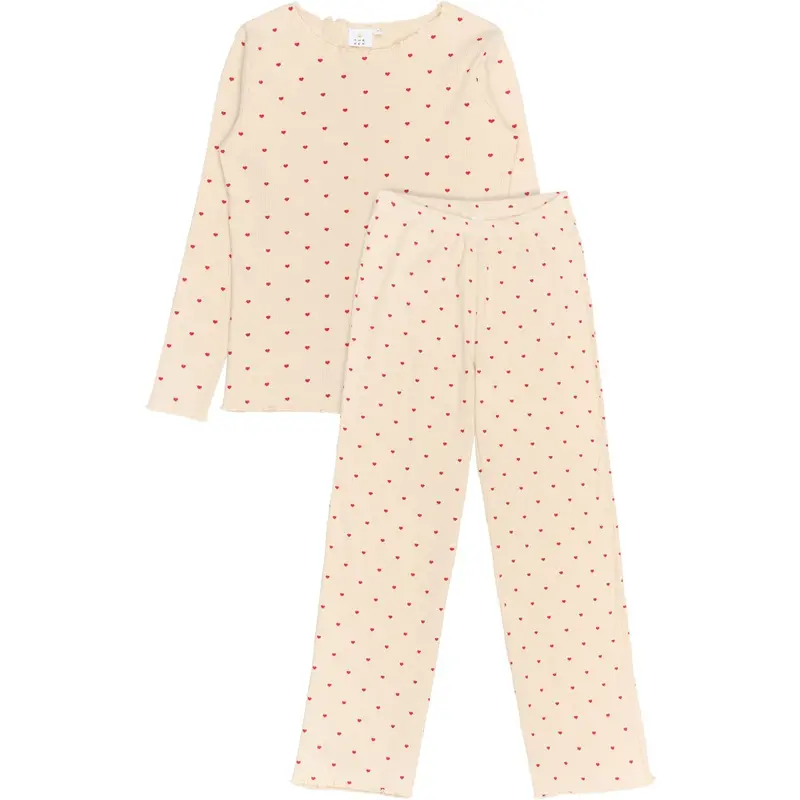 The New Jule Rib Natsæt Voksen Gardenia Heart Holiday 1