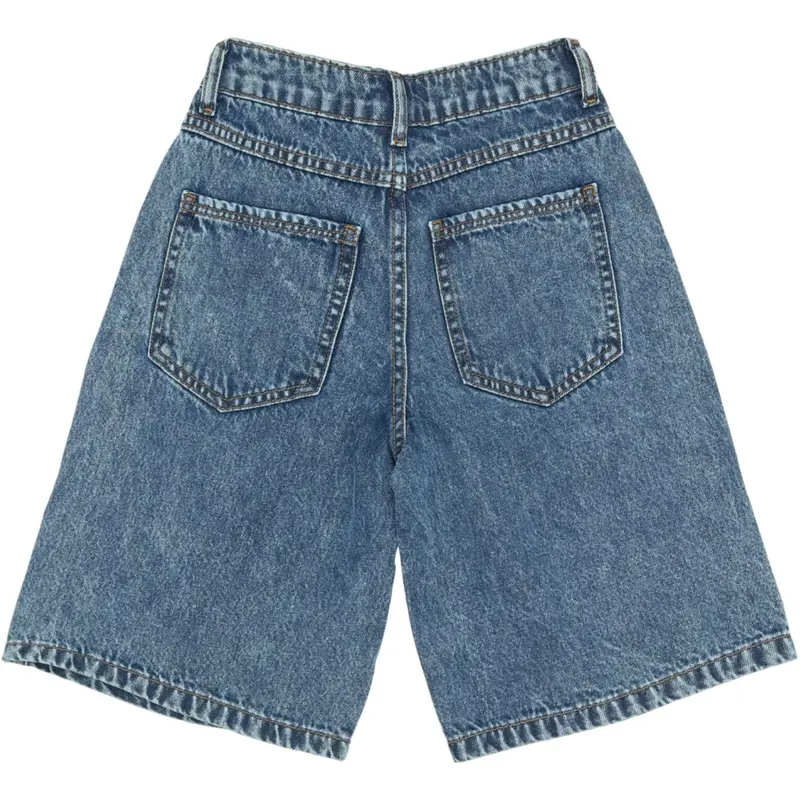 The New Light Blue Denim Tnsvende Long Baggy Fit Denim Shorts 3