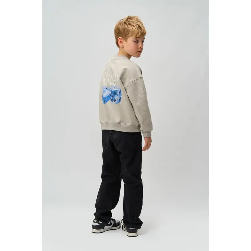 The New Light Grey Melange Ron Melange Oversize Sweatshirt 4